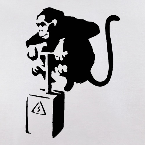 Banksy Monkey Detonator t shirt